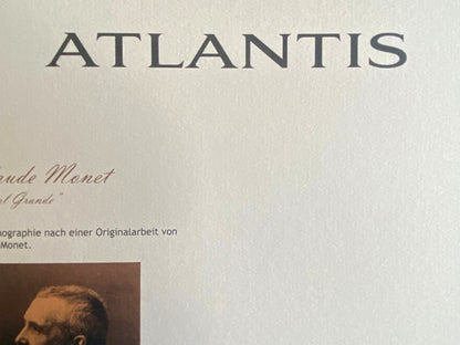 Claude Monet Lithograph Coa Signed Numbered