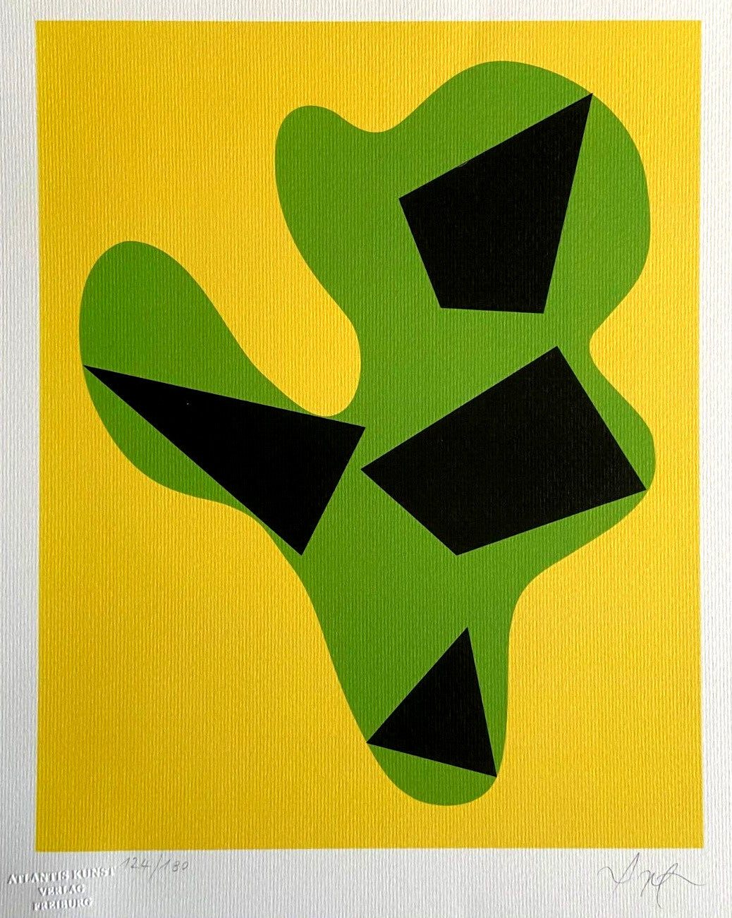 Jean Hans Arp Lithograph Coa Signed Op/Numbered In Pencil Crayon