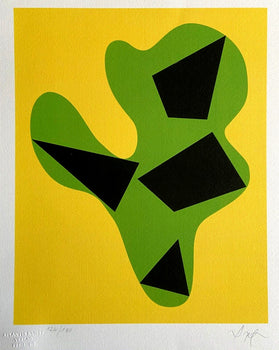 Jean Hans Arp Lithograph Coa Signed Op/Numbered In Pencil Crayon