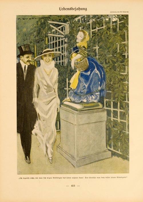 Simplicissimus 1913 By Marcello Dudovich Lebensbejahung On Linen Original