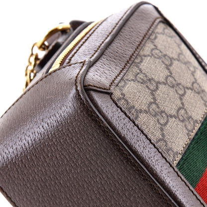 Gucci Ophidia Zip Around Camera Bag Gg Coated Canvas Mini