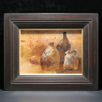 Cai Guohua ( China) Signed Original Painting Oil On Canvas Framed Still Life