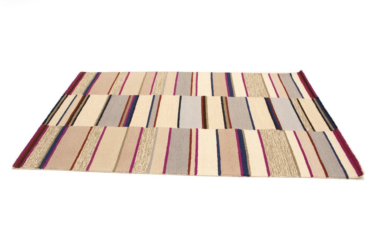 5X8 Ft Modern Hand-Tufted Rug Multicolored