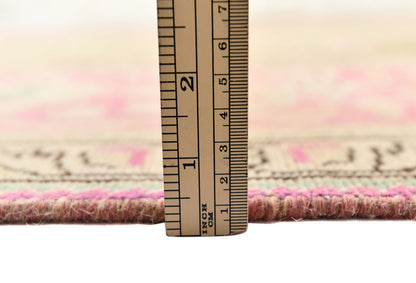 Handmade Distressed Antique Oriental Rug Floral