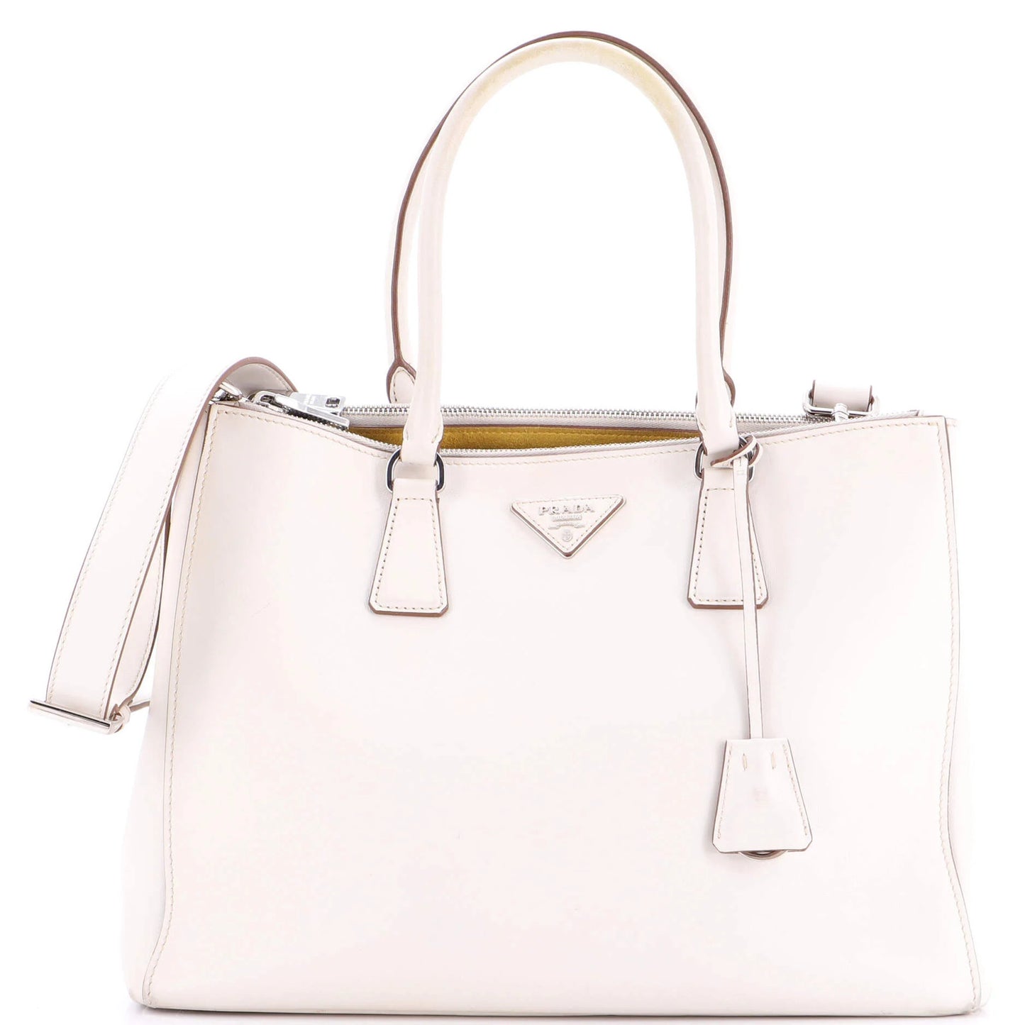Prada Double Zip Lux Tote Saffiano Leather Medium