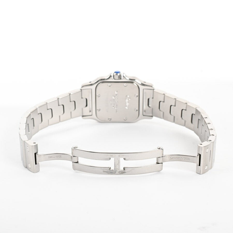Cartier Santos Galve Sm W20017D6 White Case Size 23Mm Ladies Used Watch #7107
