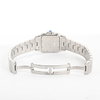 Cartier Santos Galve Sm W20017D6 White Case Size 23Mm Ladies Used Watch #7107