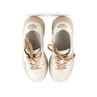 Gucci Chunky B Sneakers Gg Embossed Perforated Leather