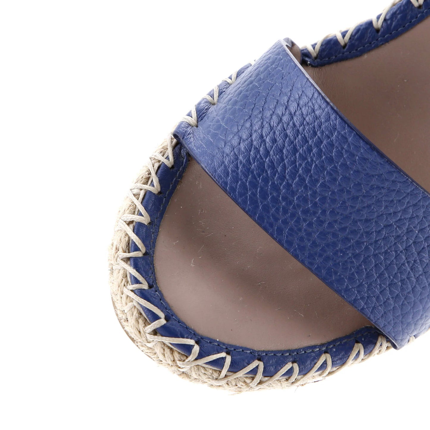 Valentino Garavani Women'S Rockstud Ankle Strap Double Wedge Sandals Leather