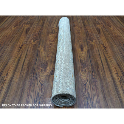 4'X5'10" Brown Wool Kashkuli Gabbeh Animal Figurines Hand-Knotted Rug