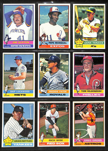 1976 Topps Baseball Complete Set (660) Brett Rc
