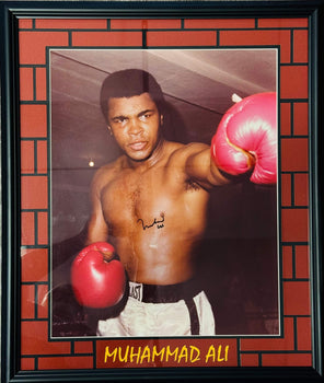 Muhammad Ali Autographed Framed 16X20 Photo (Jsa)