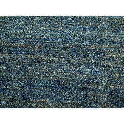 10'1"X14' Imperial Blue Kohinoor Small Design Hand Knotted Pure Wool Rug