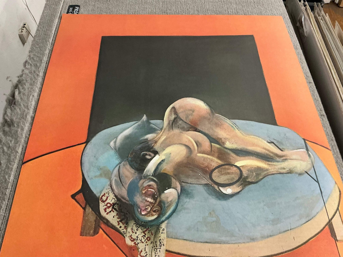 Francis Bacon Figure In A Room " Poster Expressionism Orange