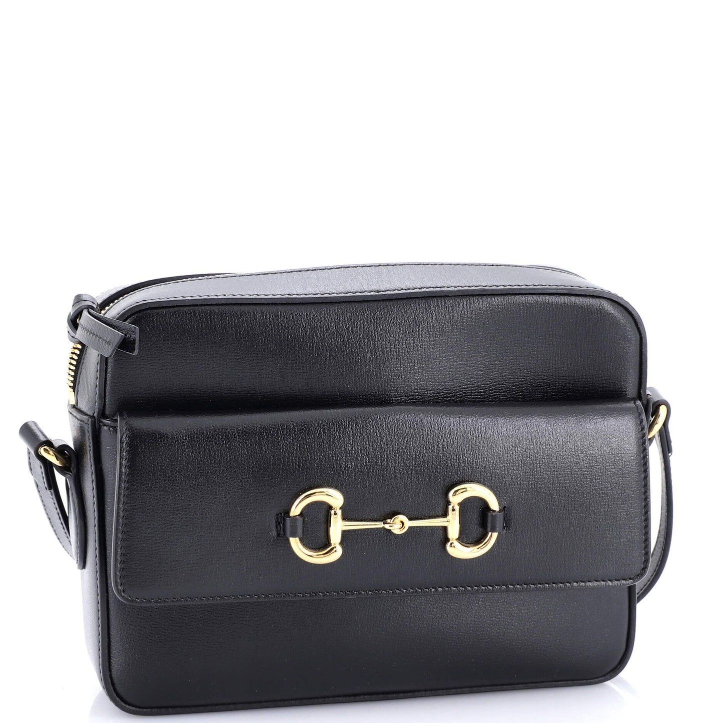 Gucci Horsebit 1955 Flap Pocket Camera Bag Leather Small