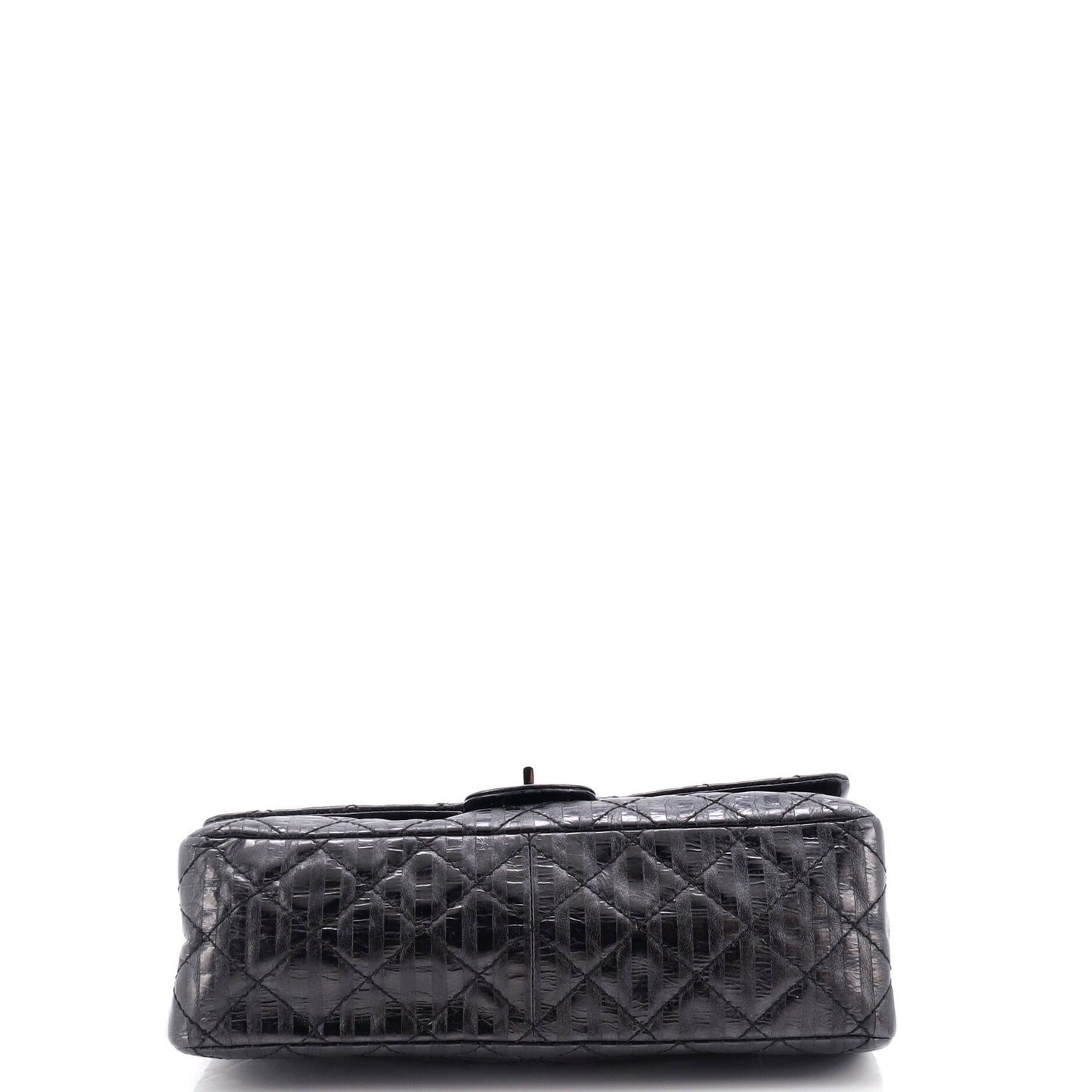 Chanel Rayures Reissue 2.55 Flap Bag Quilted Metallic Aged Calfskin 226