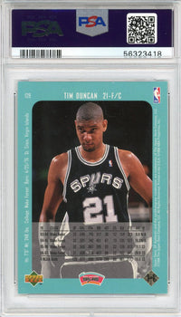 Tim Duncan 1997 Upper Deck Sp Card #128 (Psa)