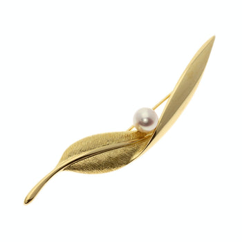 MIKIMOTO   Brooch Reef Pearl Pearl K18 Yellow Gold
