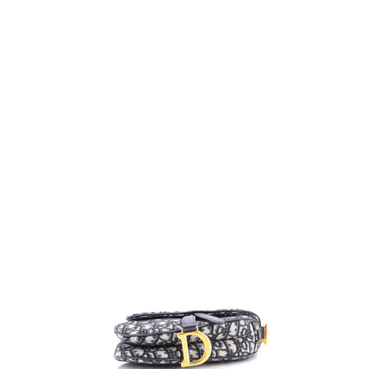 Christian Dior Saddle Handbag Oblique Canvas Mini