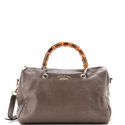 Gucci Bamboo Shopper Boston Bag Leather Medium