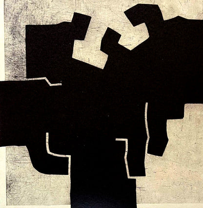 Eduardo Chillida Lithograph Coa Signed Numbered By Hand 180 Ex