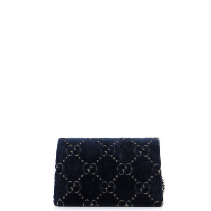 Gucci Dionysus Bag Gg Velvet Super Mini