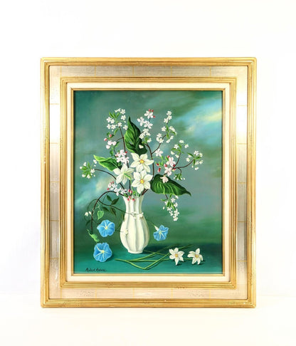 Robert Antoine Bouquet Printanier Original Oil Painting Still Life Flowers
