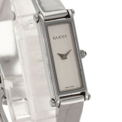 Gucci Square Face Bangle Watches 1500L Stainless Steel/Stainless Steel Ladies