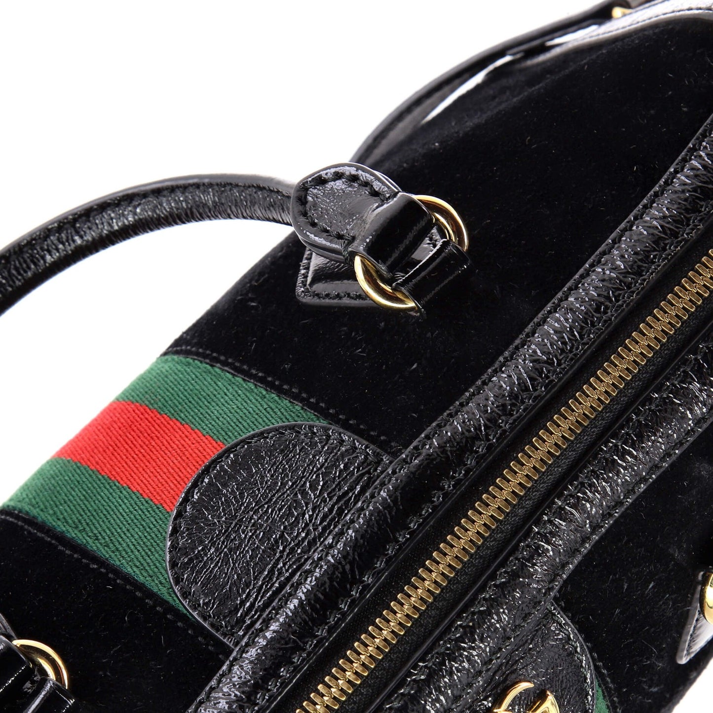 Gucci Ophidia Boston Bag Suede Medium