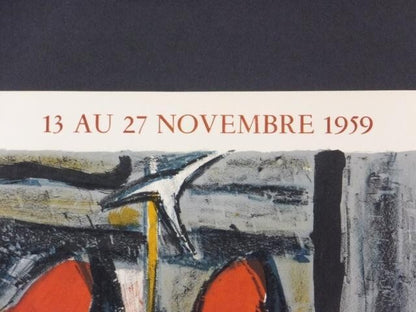 Jean Couty Lithograph, Mourlot Paris Exposition, Signed, France Print Poster