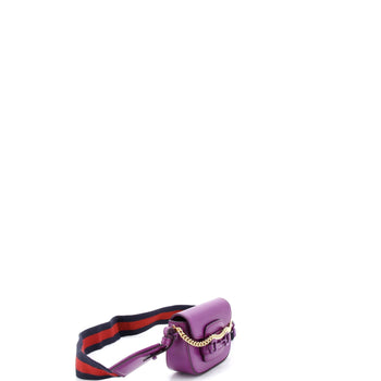 Gucci Horsebit 1955 Shoulder Bag Leather Super Mini