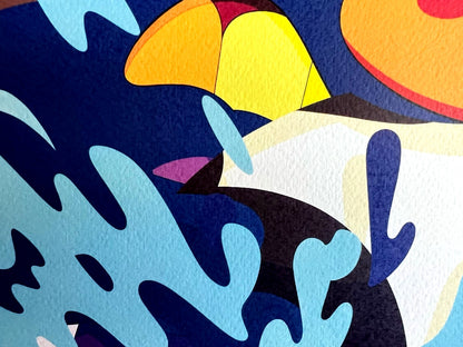 Kaws Lithograph Coa Numbered Limited Certified (Mori Museum)