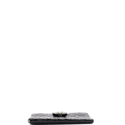 Chanel Lucky Symbols Wallet On Chain Embossed Quilted Patent