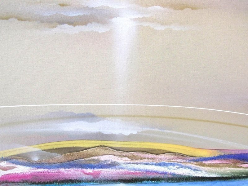 Elba Alvarez Original Oil Painting Landscape Large Canvas Signed 2011 Venezuela