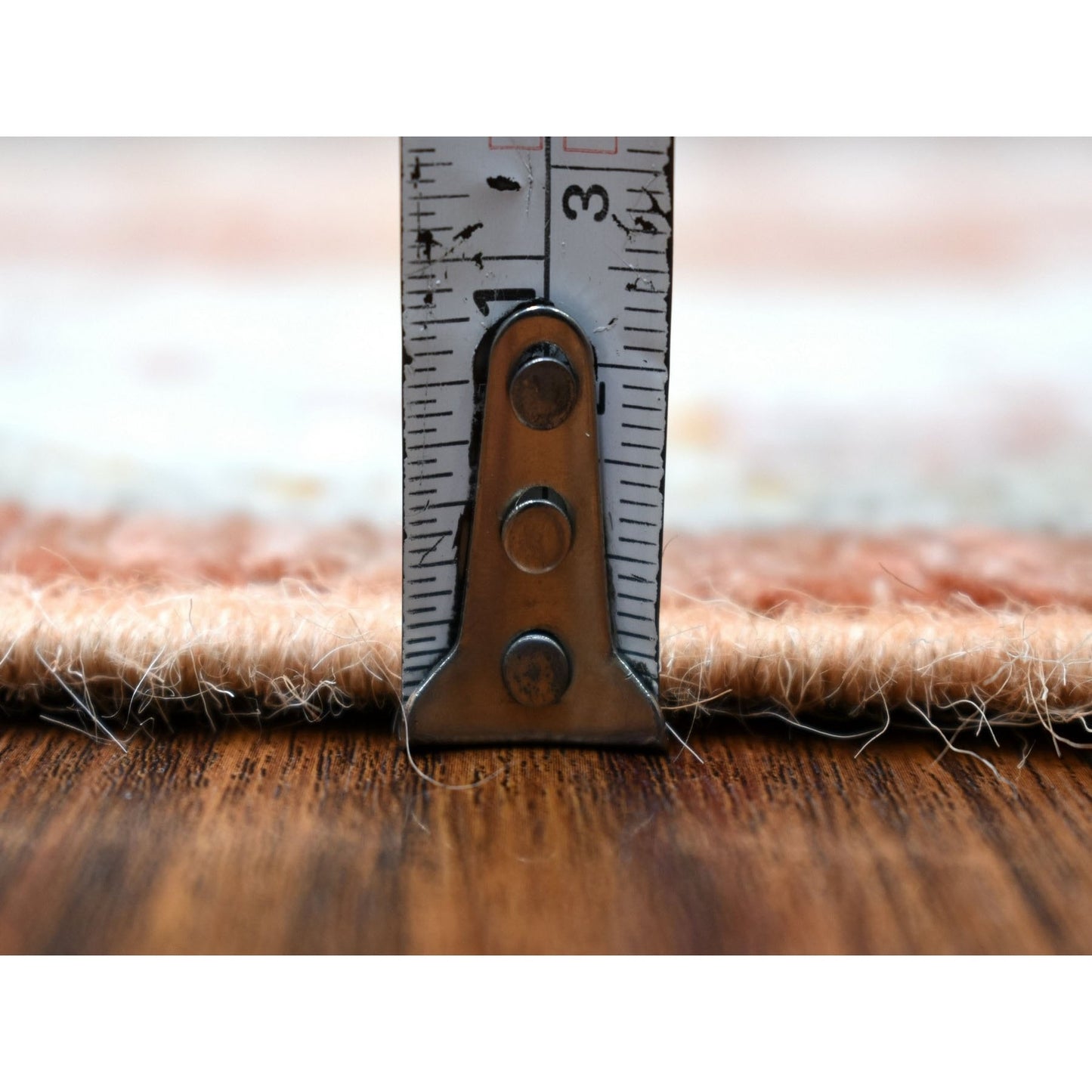 2'8"X12' Soft Wool Hand Knotted Soft Orange Angora Oushak Runner Rug