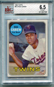 Rod Carew 1969 Topps Card #510 Bvg Graded 6.5