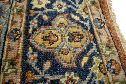 6X9 Ft Handmade Rust Serapi Oriental Rug Farmho