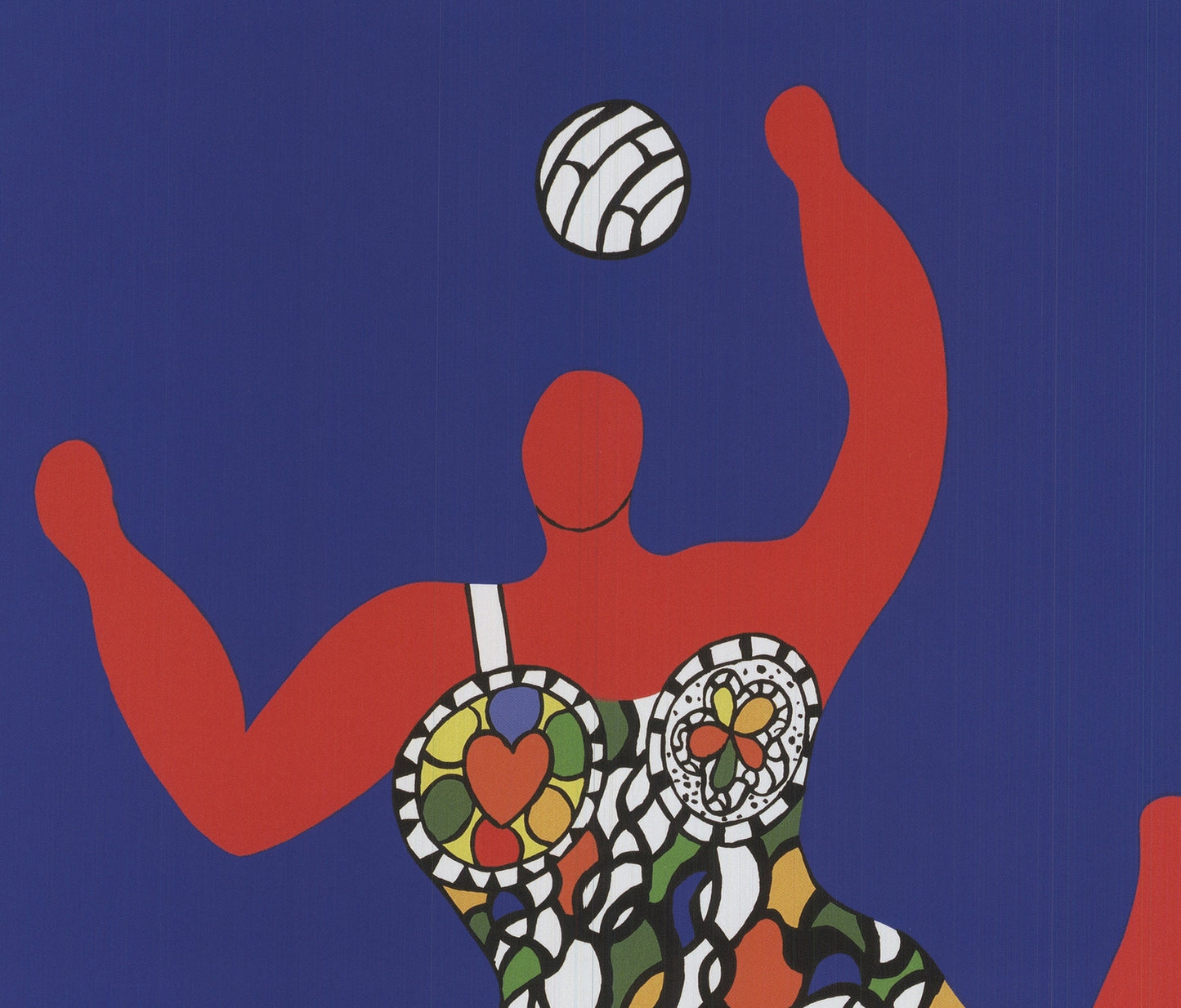 Niki De Saint Phalle Volleyball " Offset Lithograph