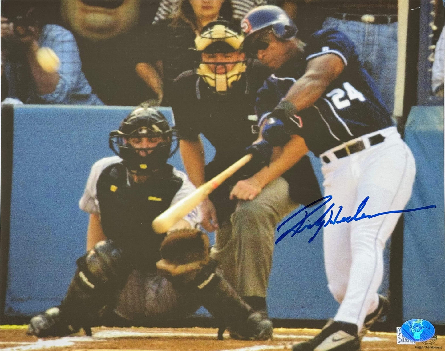 Rickey Henderson Autographed 8X10 Baseball Photo (Henderson Holo)