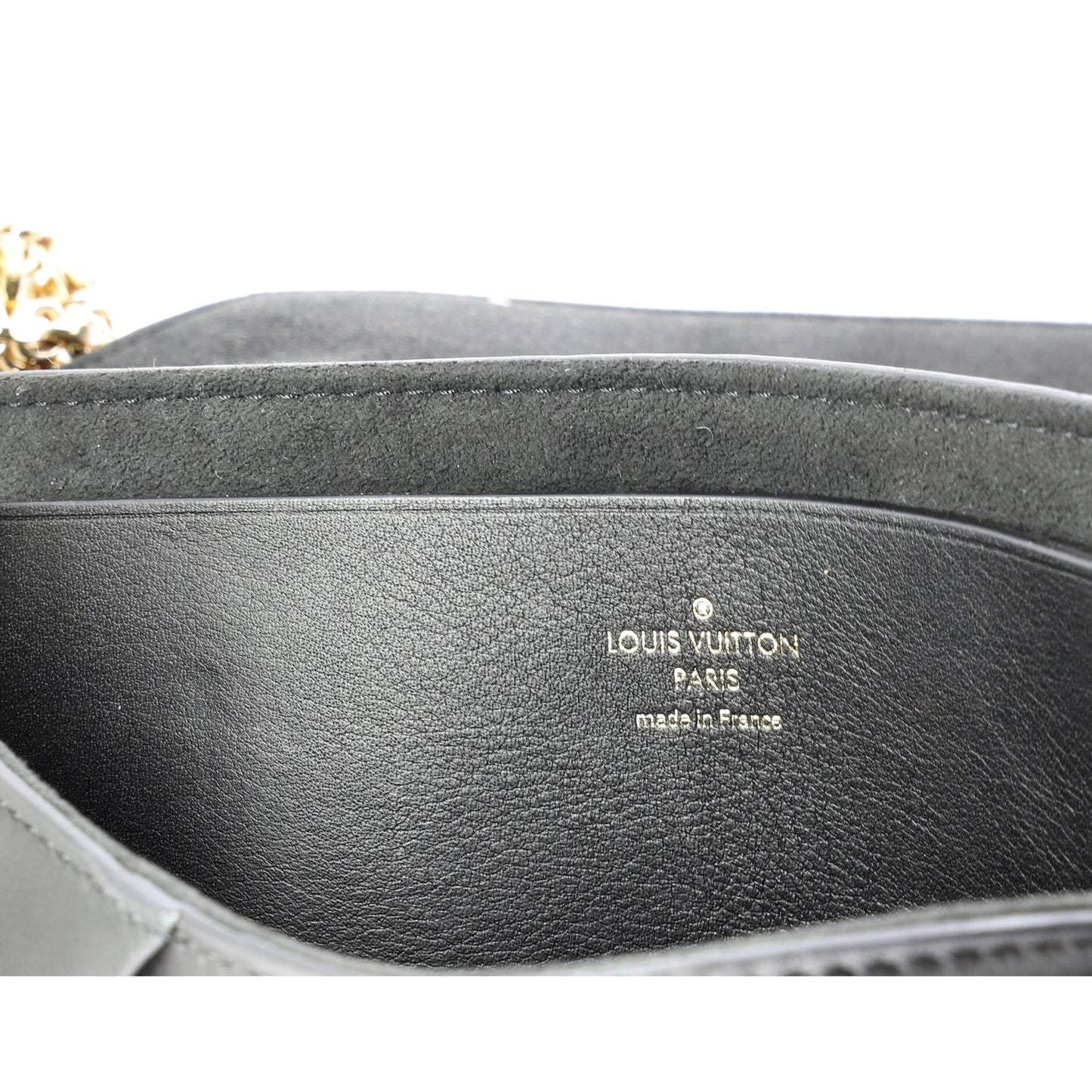 Louis Vuitton Love Note Chain Clutch Leather