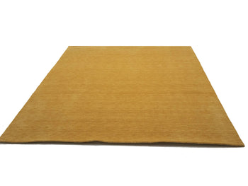 Golden Peach Solid Design Hand-Loomed 8X10 Gabbeh