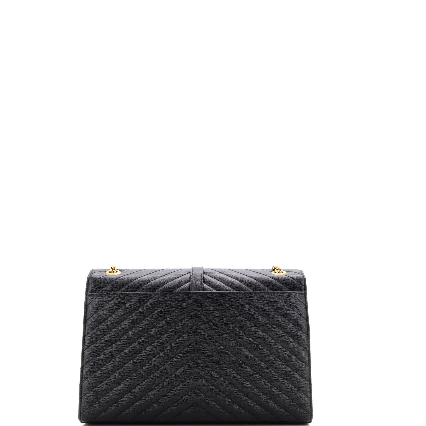 Saint Laurent Classic Monogram Envelope Satchel Matelasse Chevron Leather Large