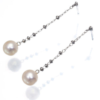 Vendome Earrings Akoya Pearl Pearl 6.0Mm Chain