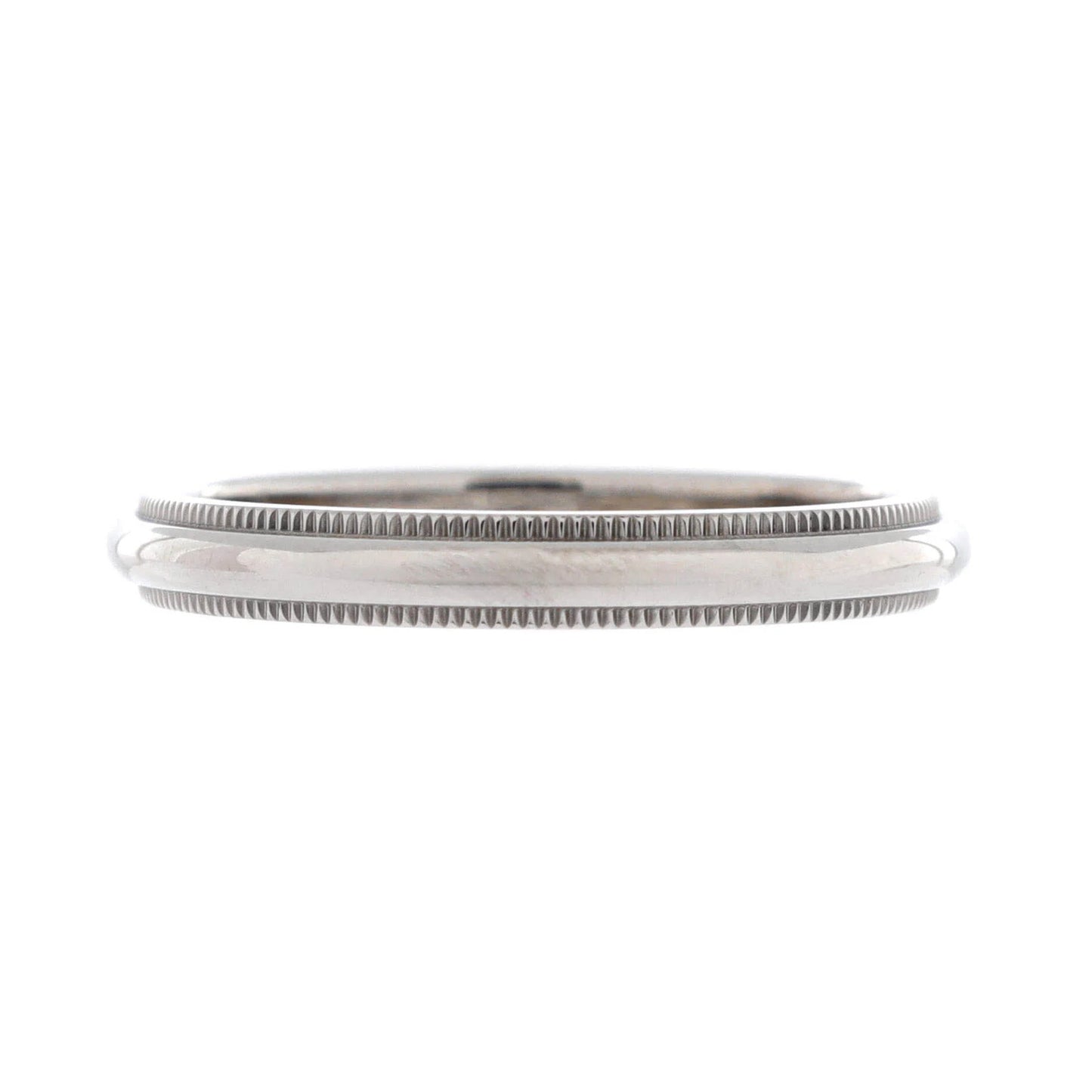 Tiffany & Co. Classic Milgrain Band Ring Platinum 3Mm