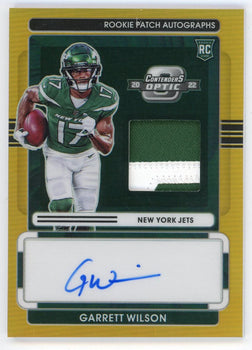 Garrett Wilson 2022 Panini Contender'S Optics Rookie Patch Autographed Rc #Rpa-G