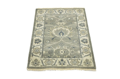 2X3 Ft Handmade Oushak Chobi Peshawar Oriental