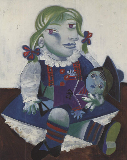 Pablo Picasso Maya With Doll " Offset Lithograph Cubism