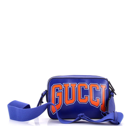 Gucci Ny Dragons Camera Crossbody Bag Printed Leather Small
