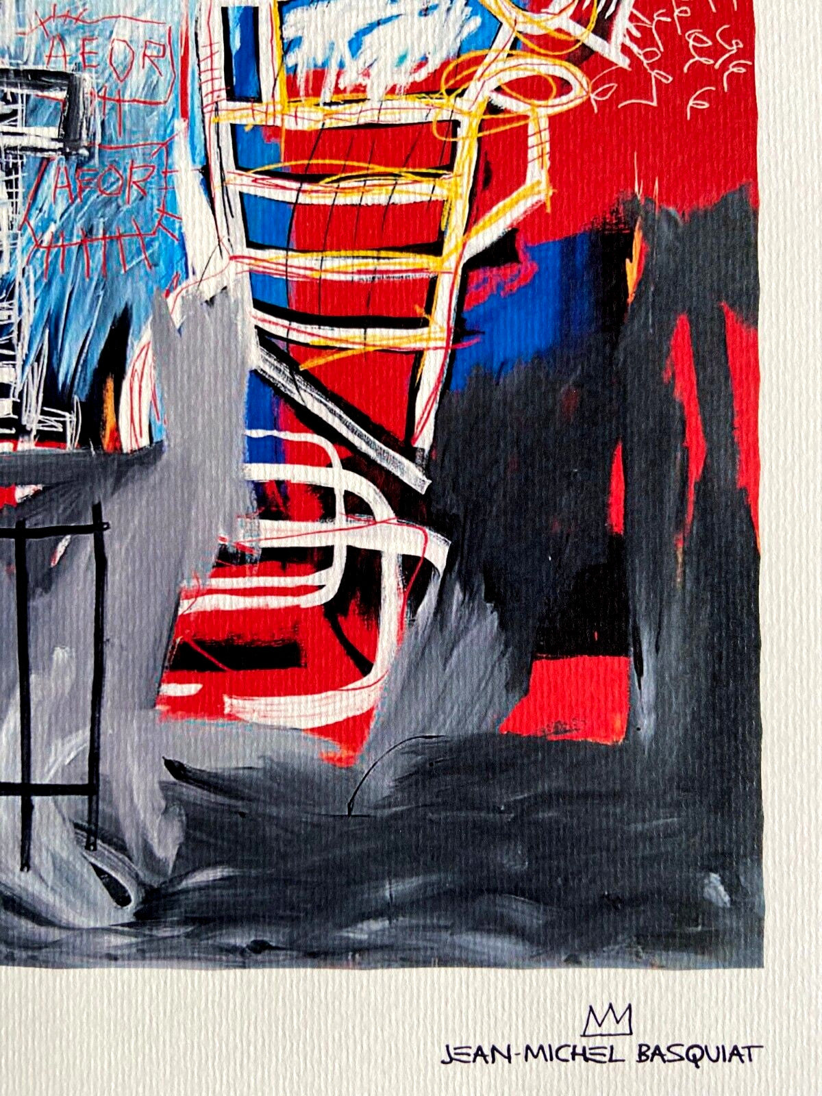 Jean-Michel Basquiat Lithograph Coa Signed Numbered By Hand 180