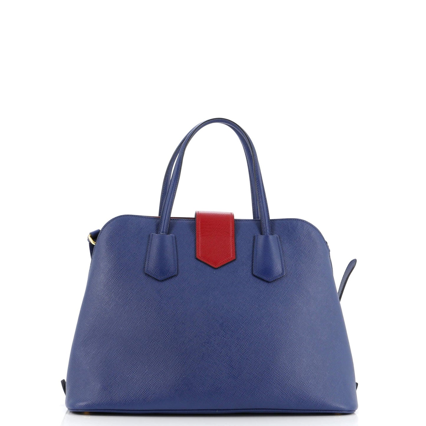 Prada Convertible Turnlock Flap Promenade Bag Saffiano Leather Medium